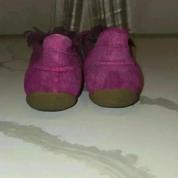 Sporto Suede Moccasins Slip On Loafers Womens Size 9 Fushia Pink - Picture 3 of 8